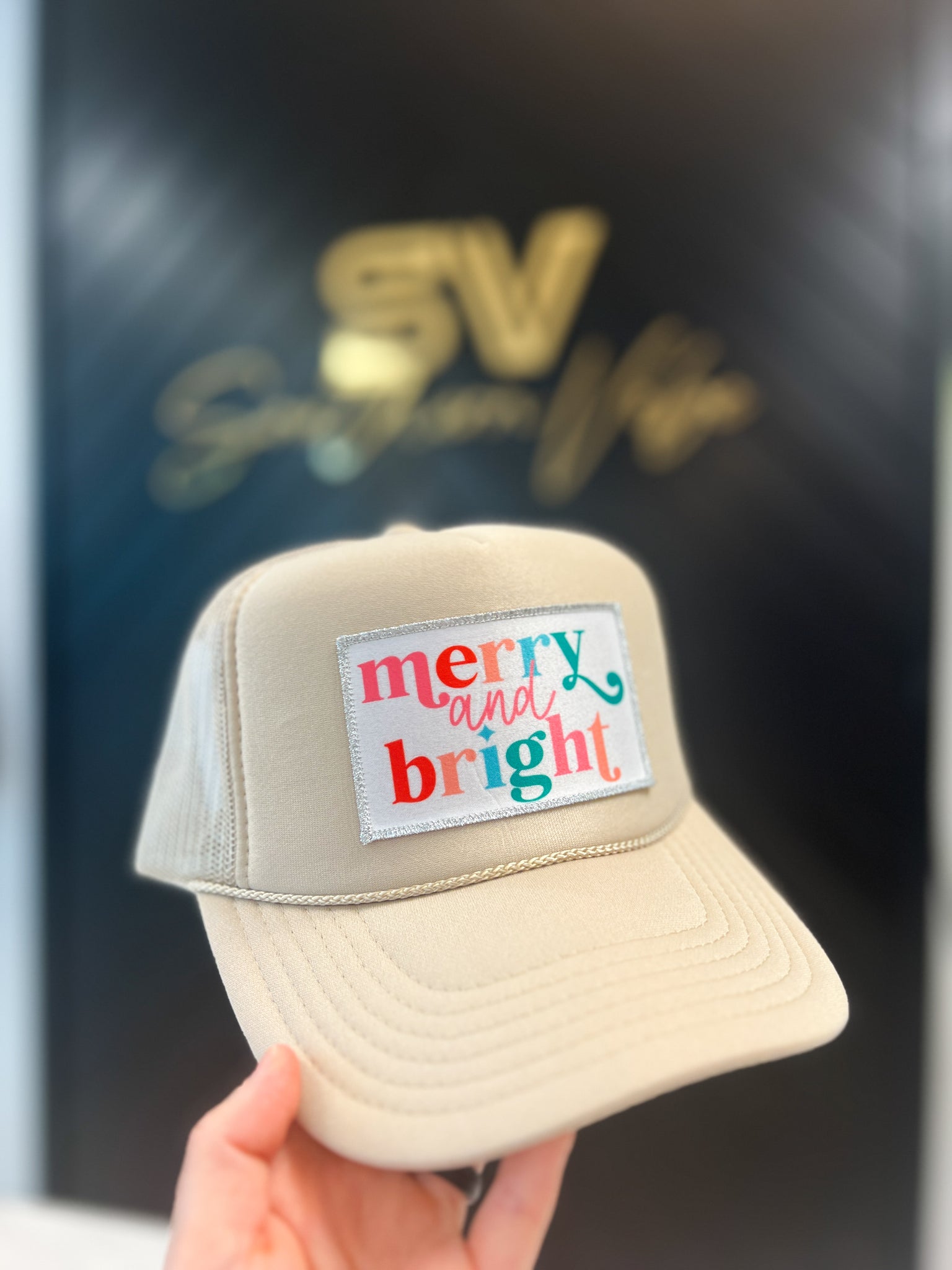 Merry + Bright Trucker