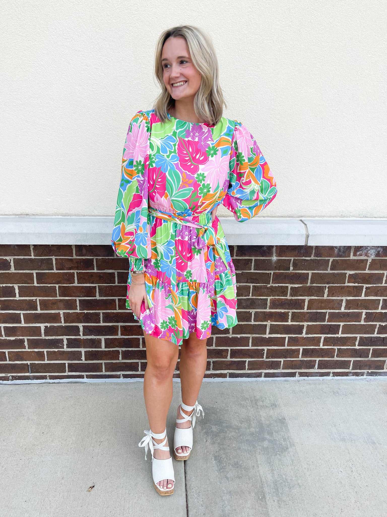 Color Wild Floral Dress