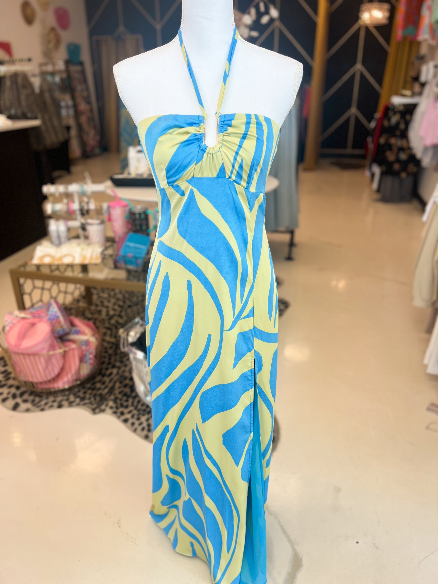 Ocean Waves Maxi Dress