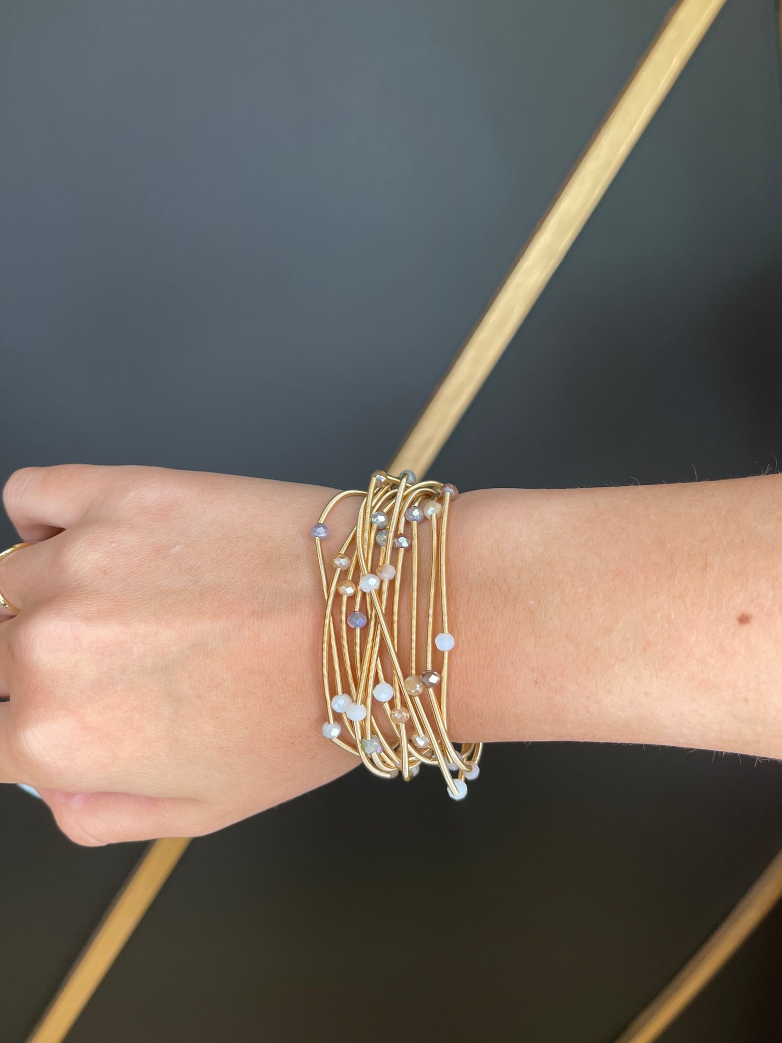 Bella Bracelet With Stones // Neutral