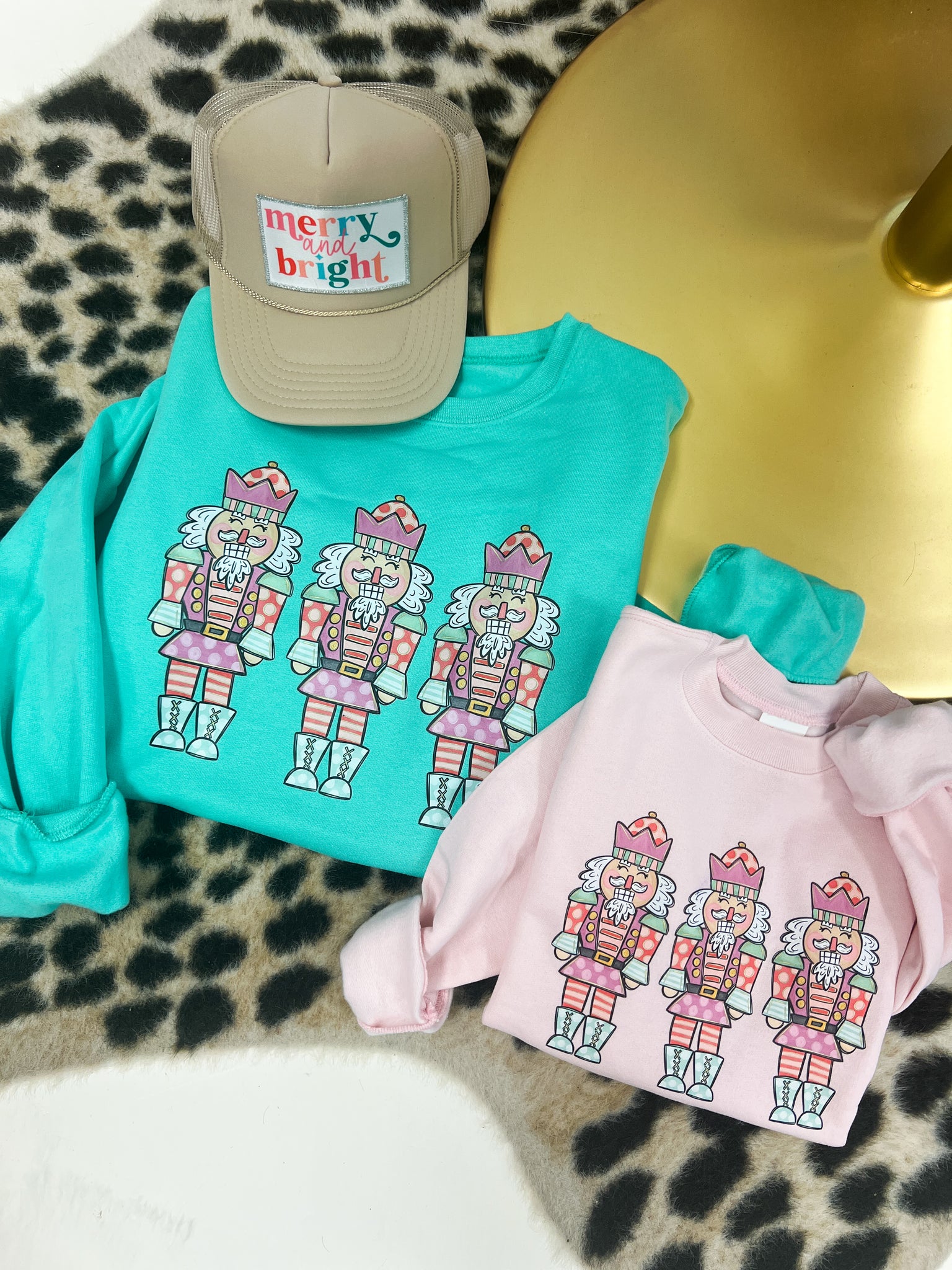 Nutcracker Sweatshirt Kids // Pink