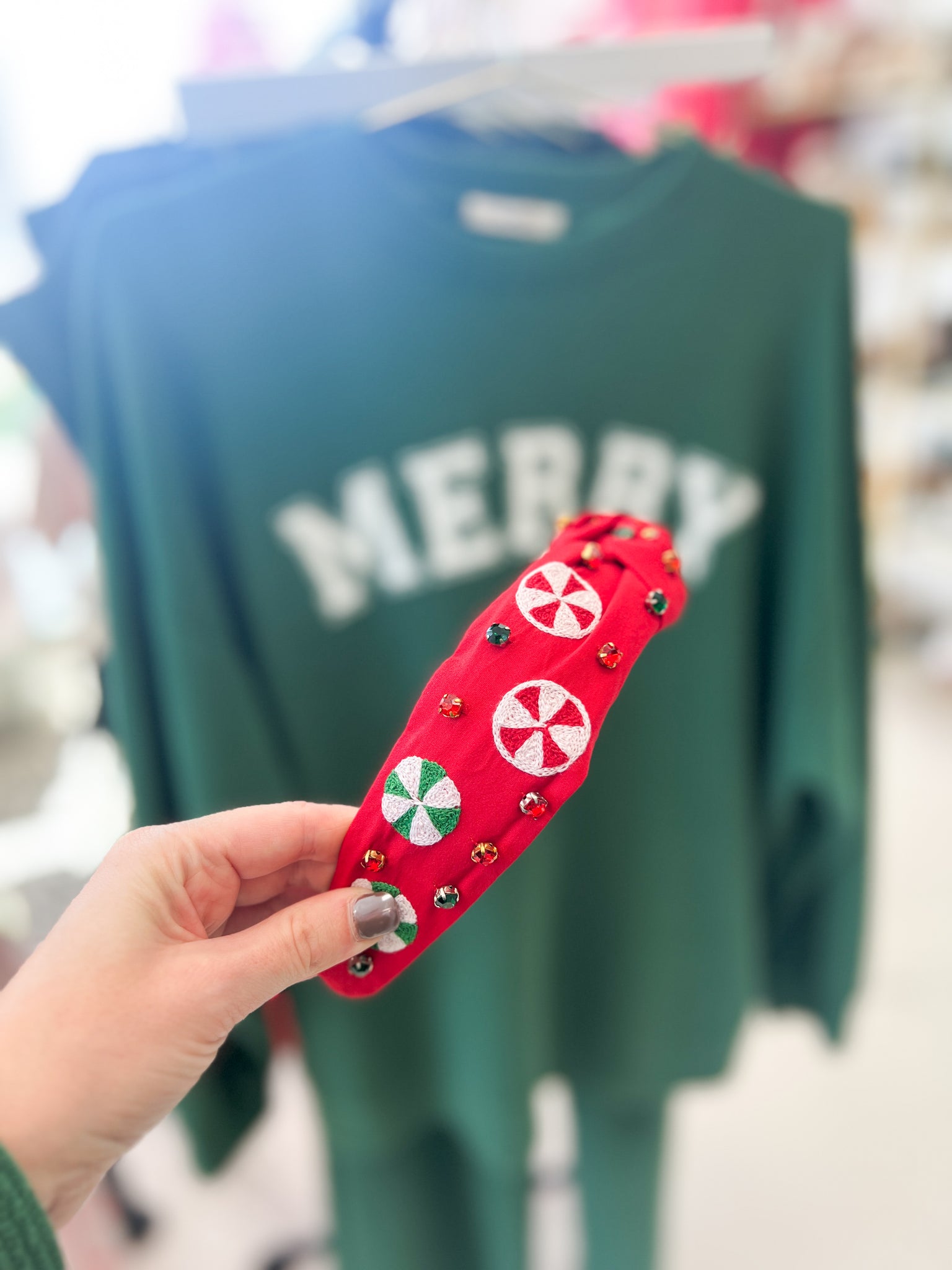 Christmas Peppermint Headband