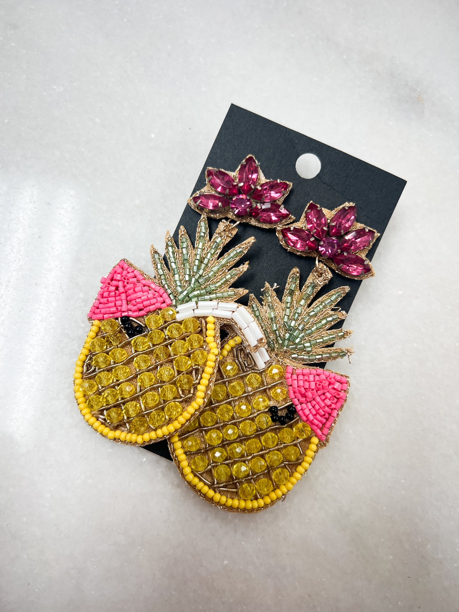 Pineapple Drink Earring