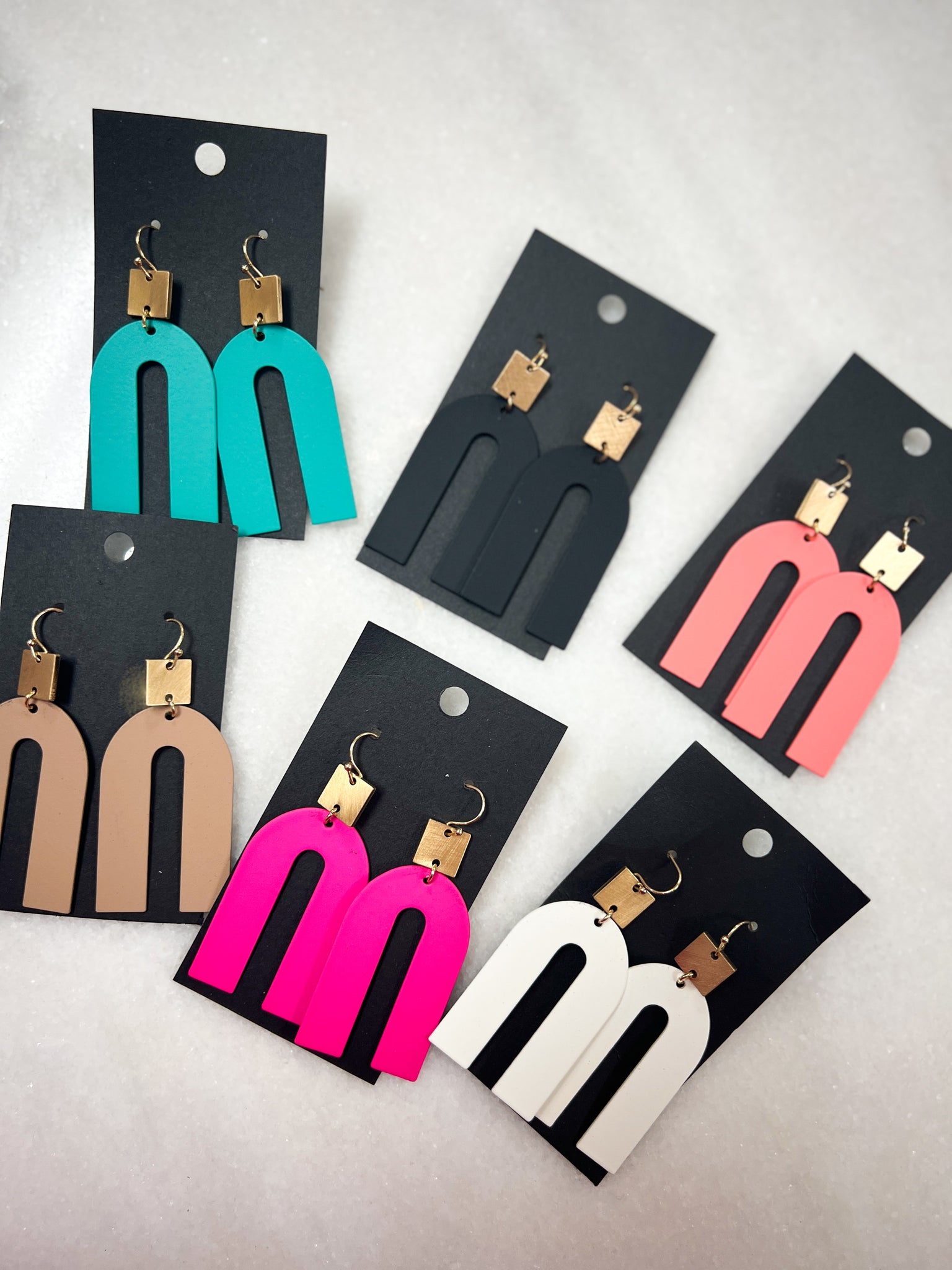 Colored Arch Earrings