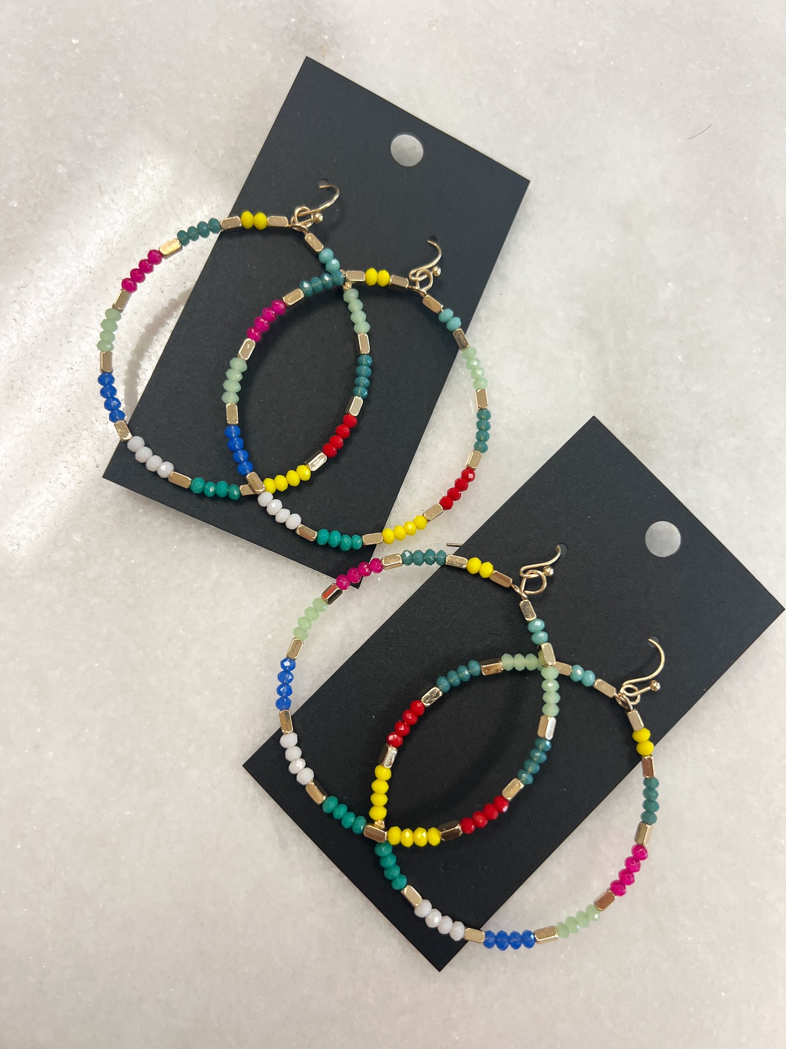 Into The Color Beaded Earrings