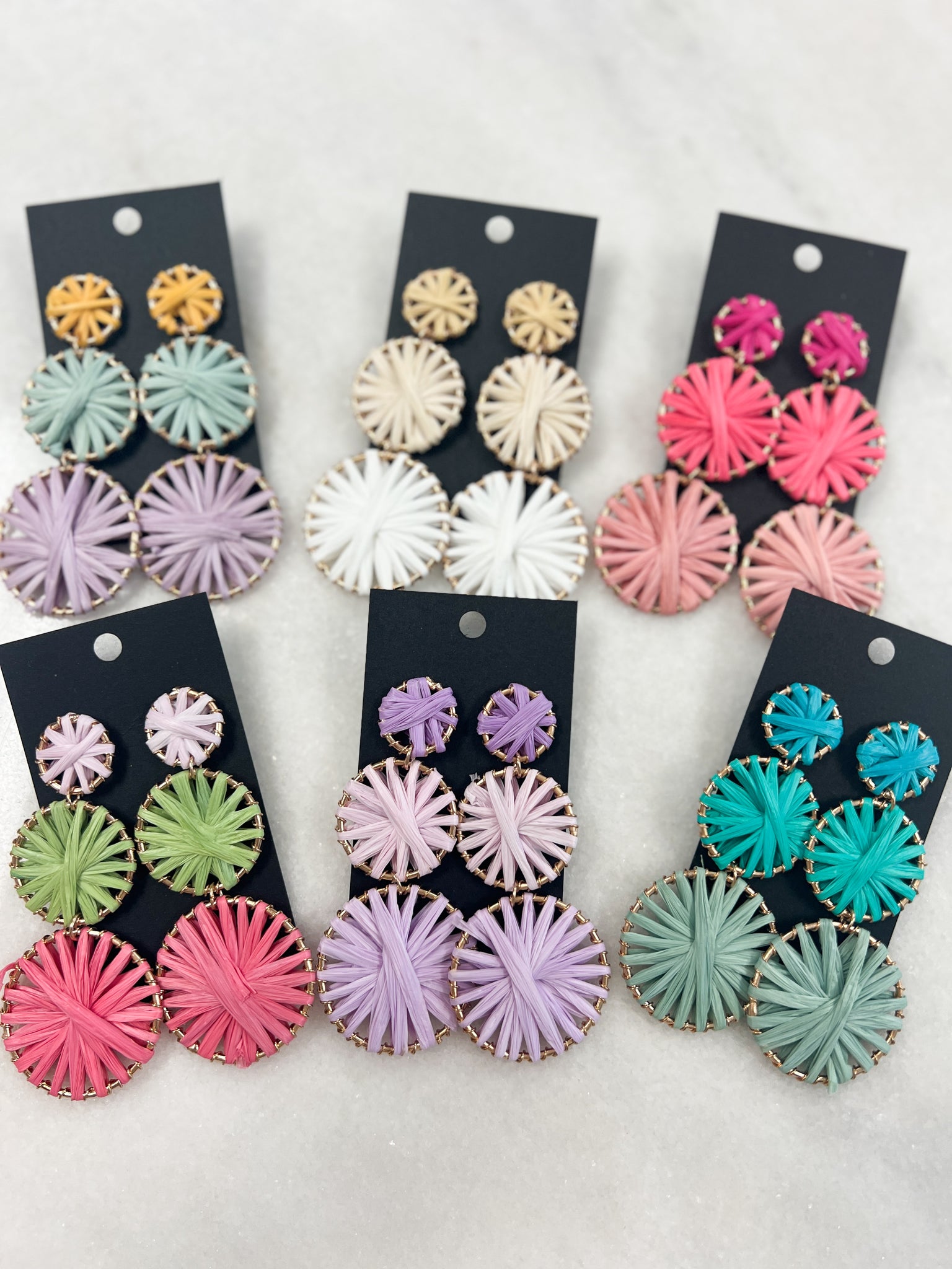 Triple Woven Dangle Earring// 6 Colors