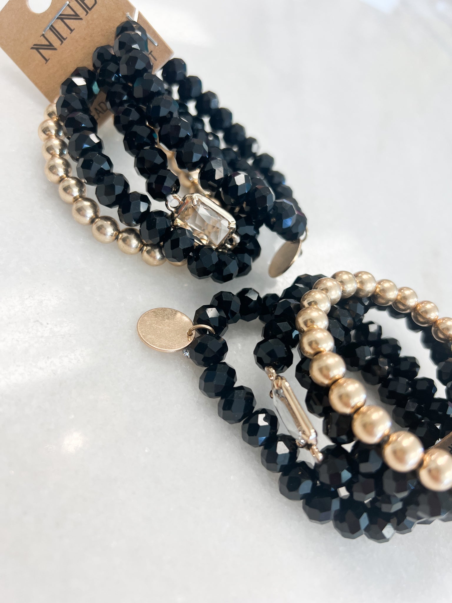 Crystal Stack // Gold + Black