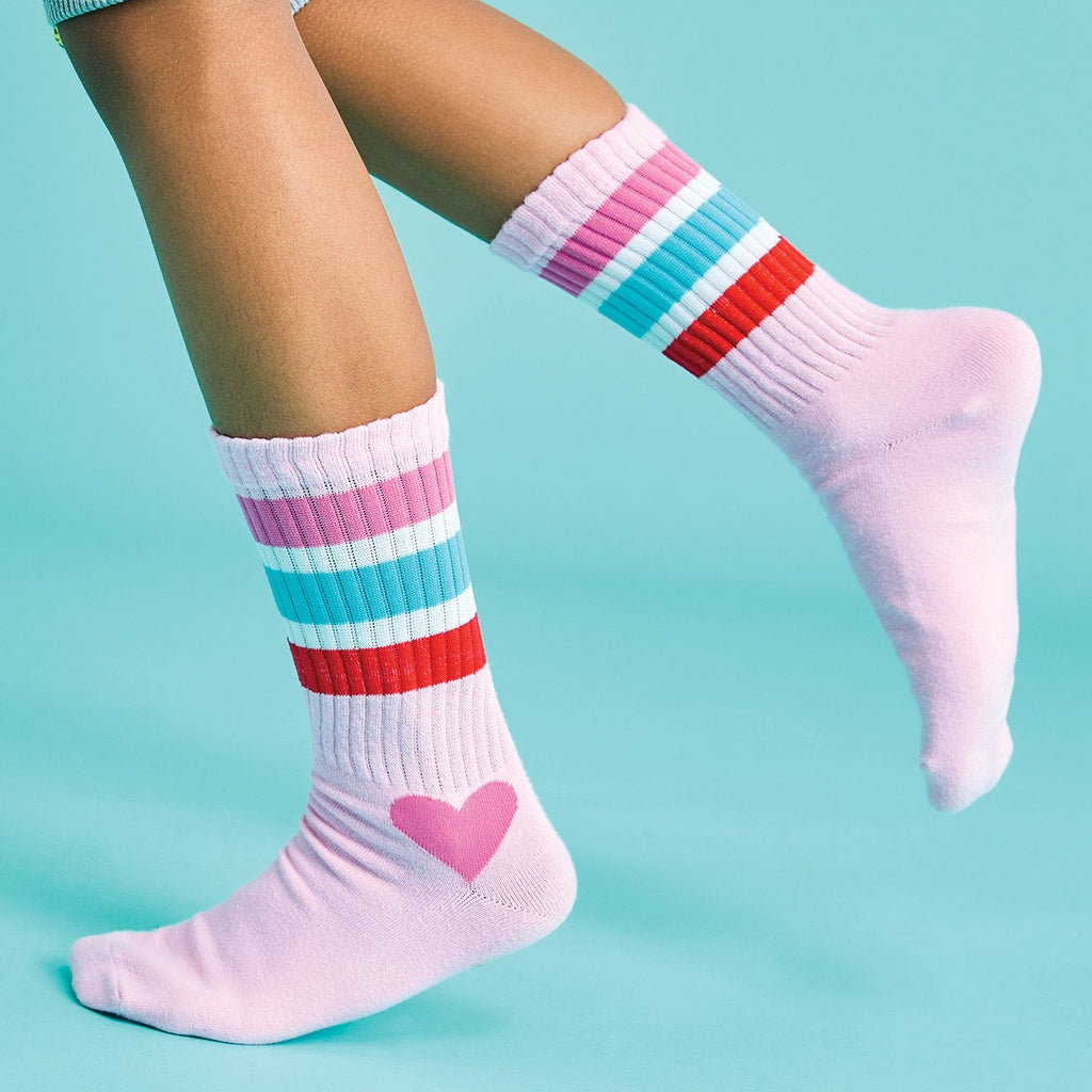 Heart Striped Socks