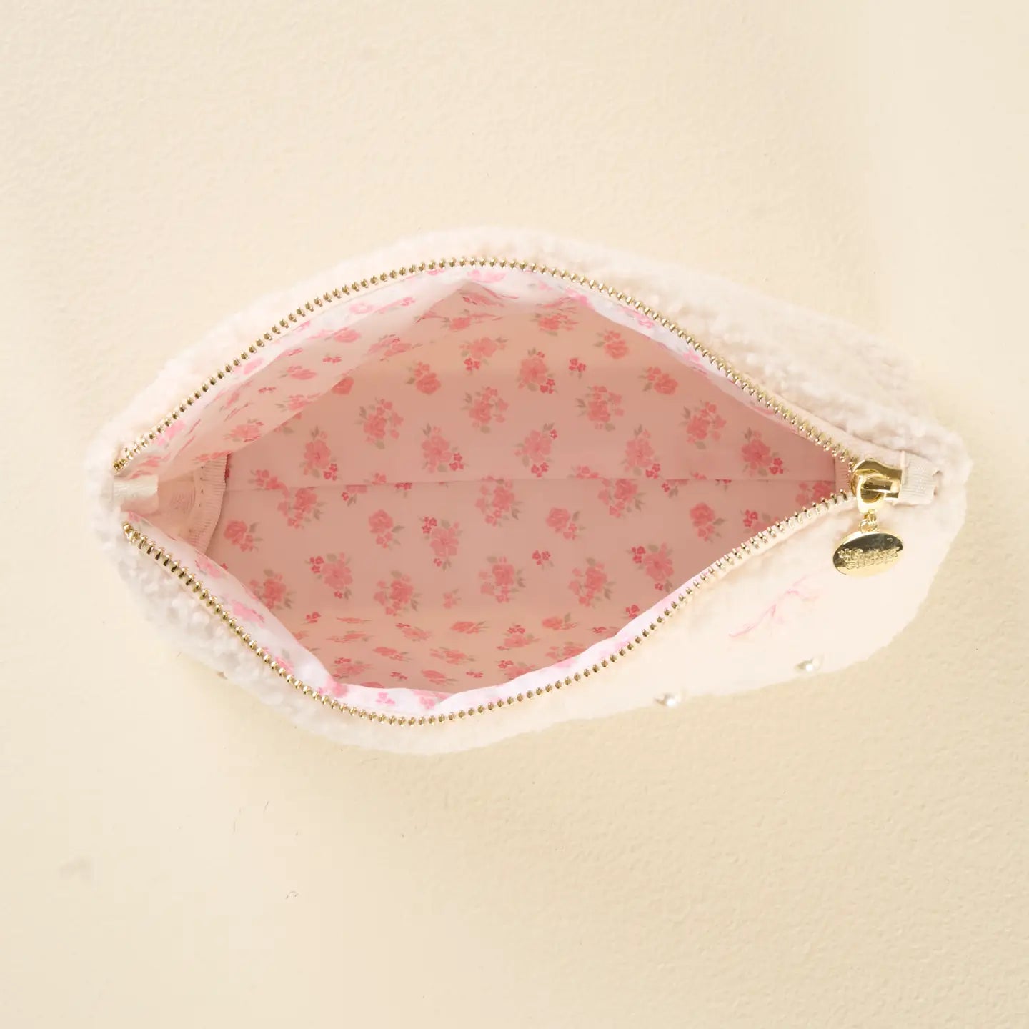Teddy Pouch- Pink Bows