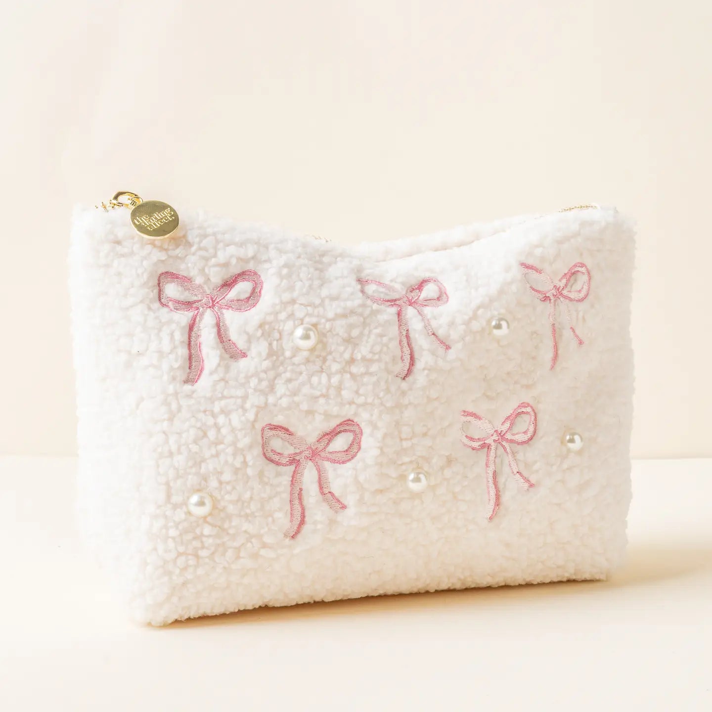 Teddy Pouch- Pink Bows