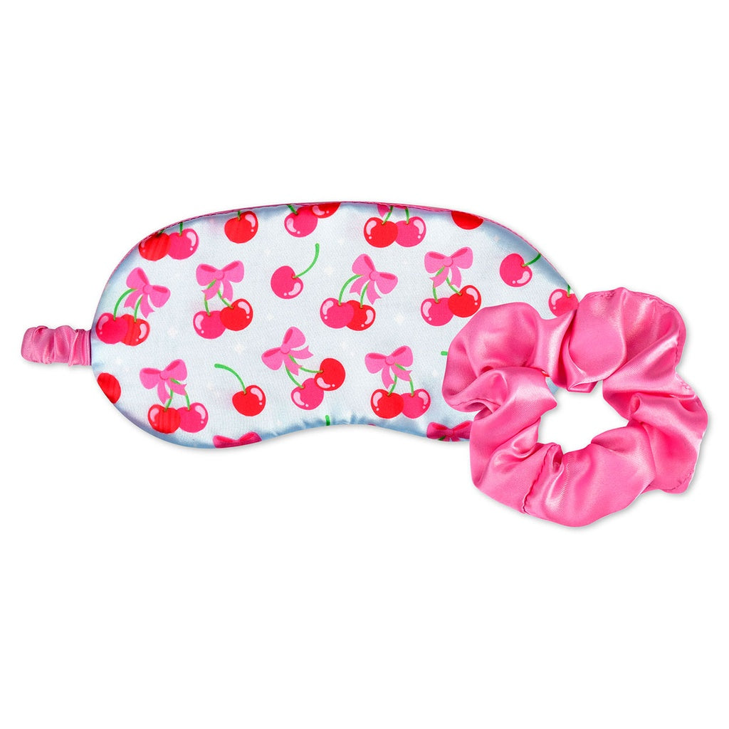 Cheerful Cheeries Eye Mask + Scrunchie Set