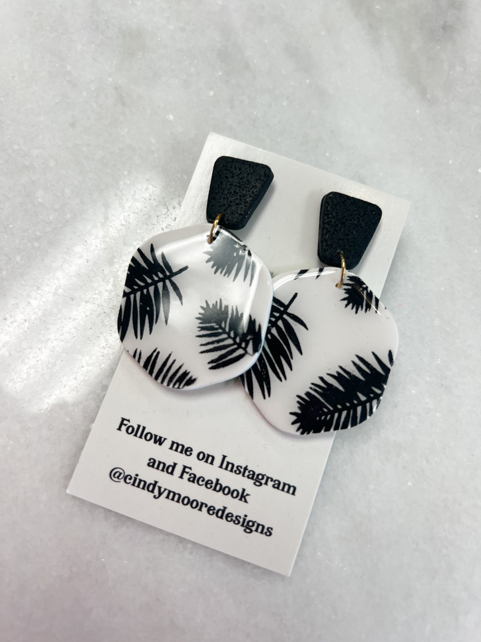 Black Tropical Earring