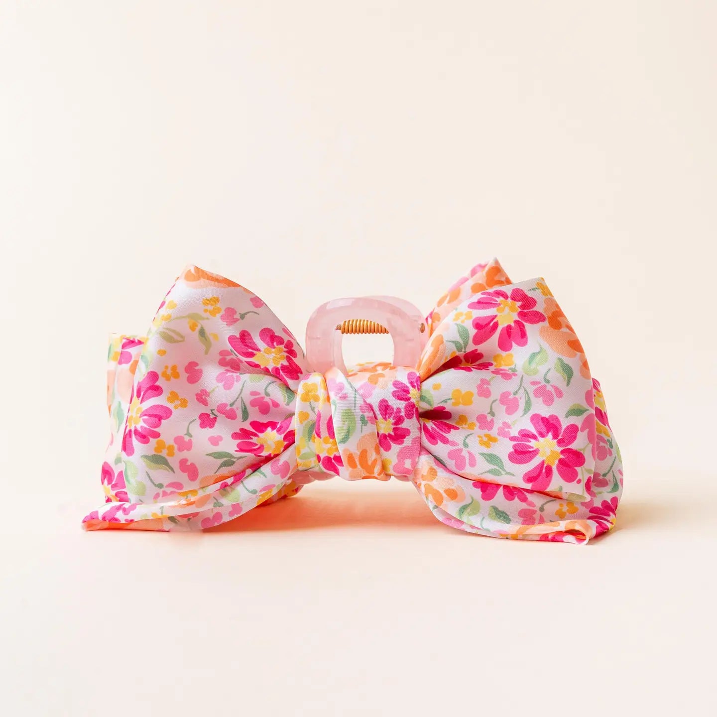 Secret Garden Satin Bow Clip