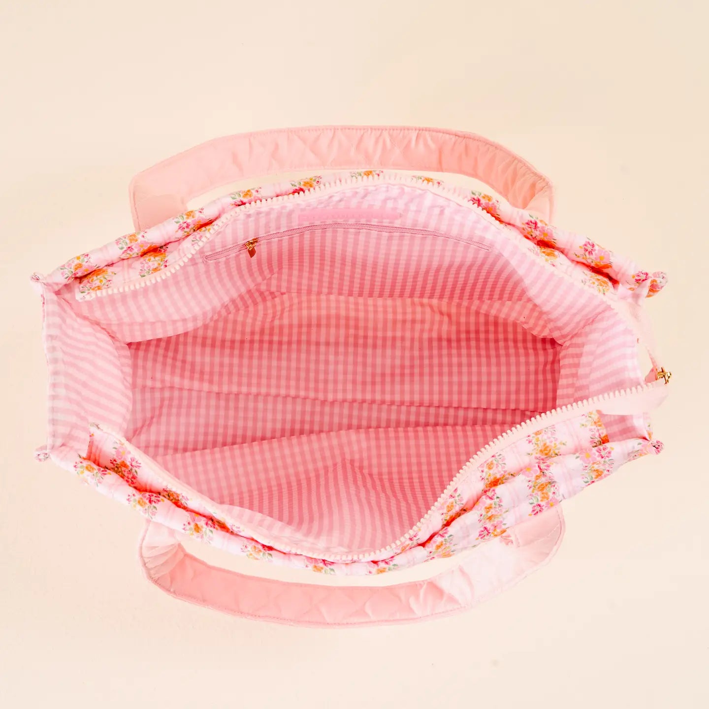 The Everyday Quilted Tote Bag- Petal Parade Pink