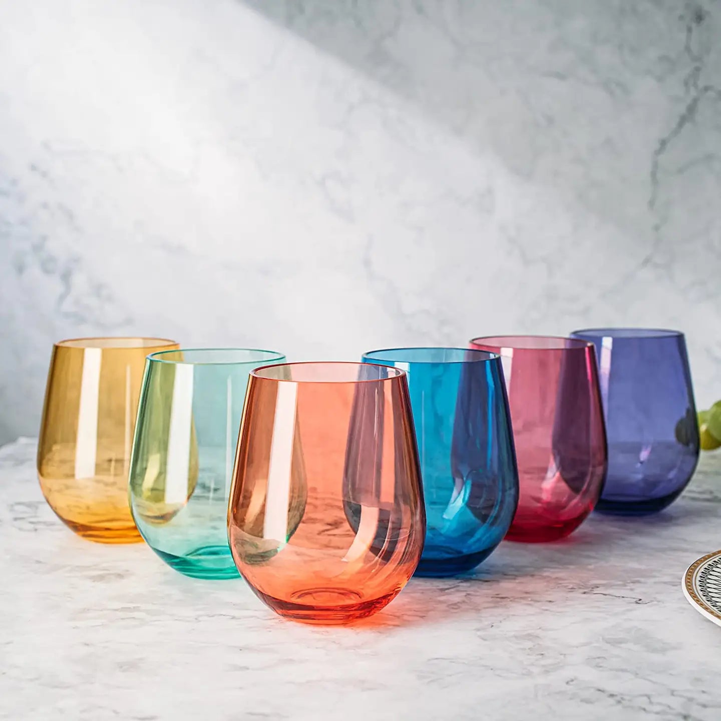 Unbreakable Acrylic Wine Glass Set Of 6