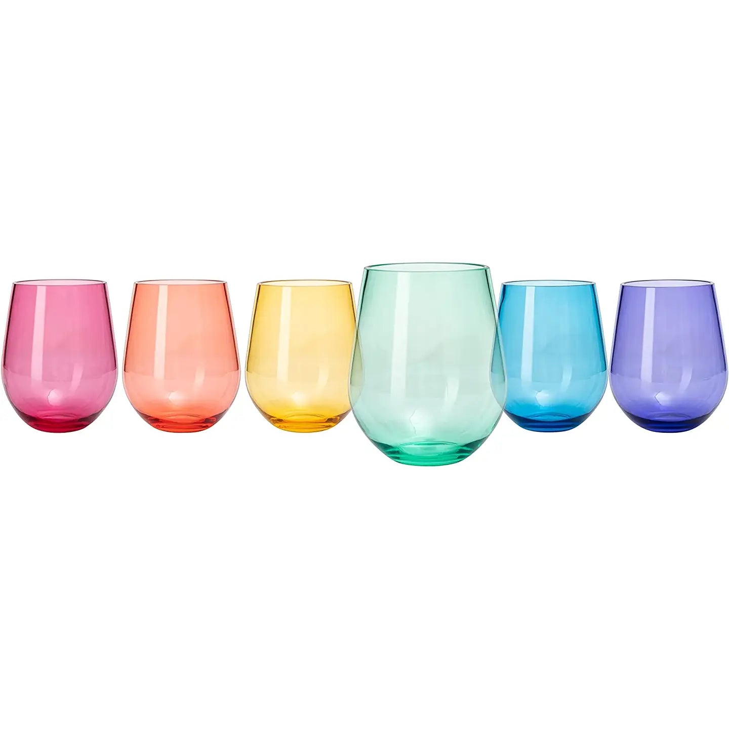 Unbreakable Acrylic Wine Glass Set Of 6