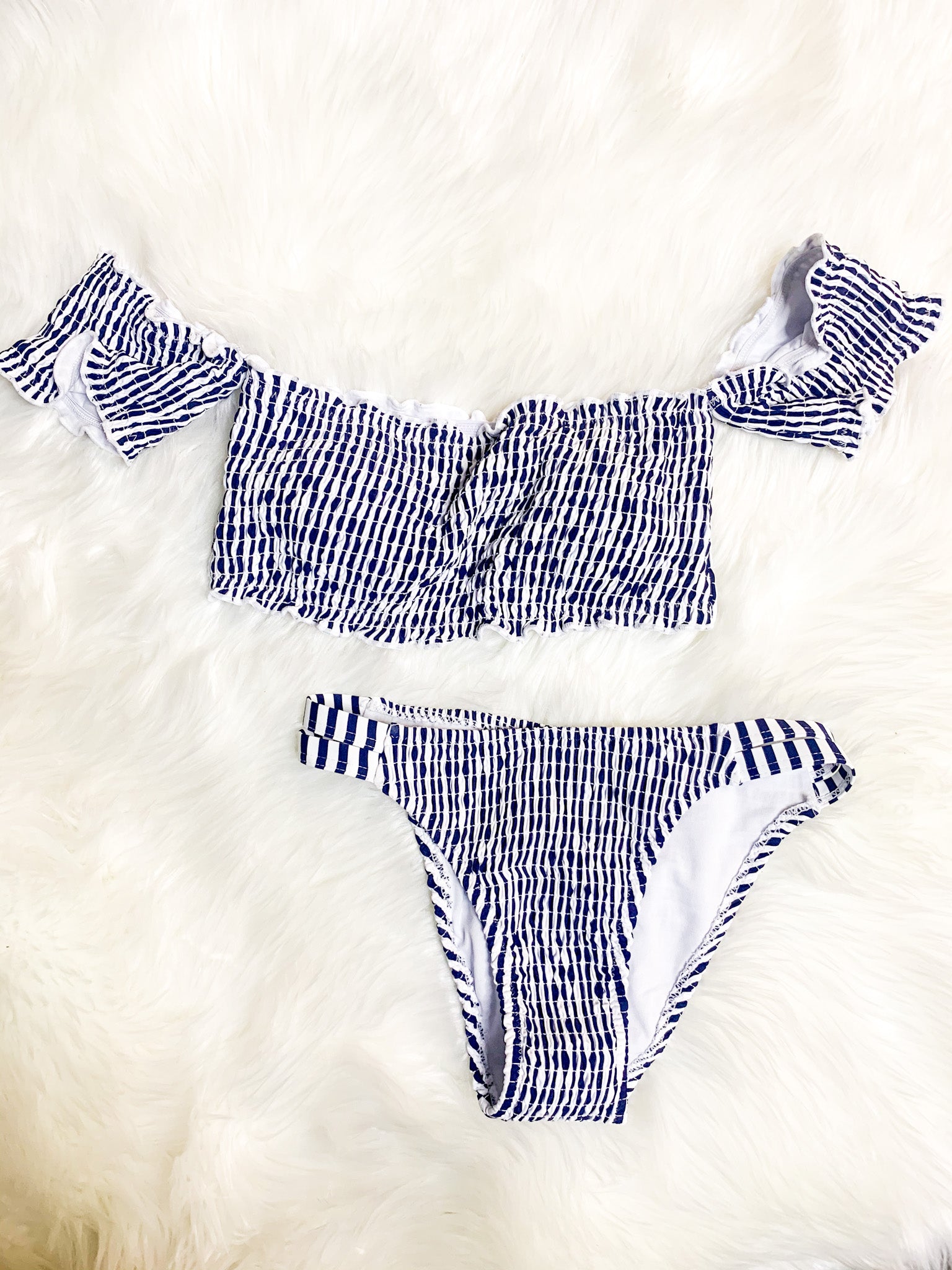 Navy Stripe Bottoms