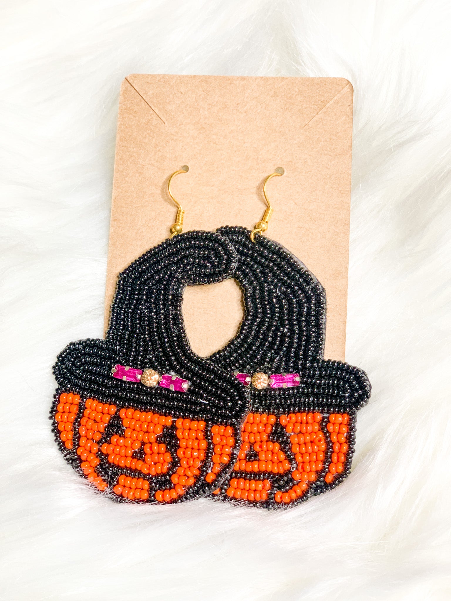 Pumpkin Hat Earring