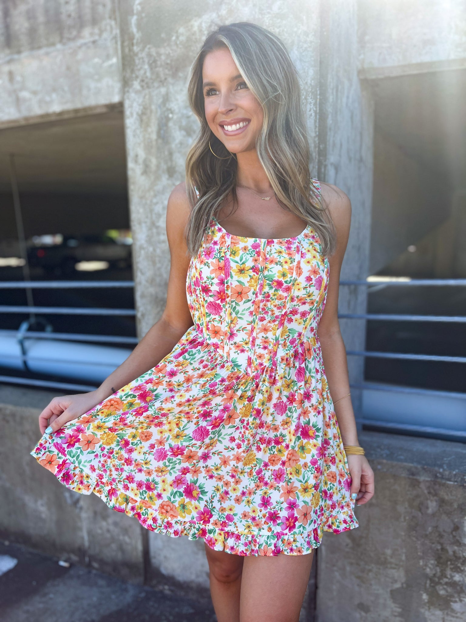 Rena Floral Dress // PETITE